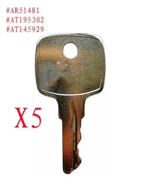 5PCS FOR John Deere Tractor Key AR51481