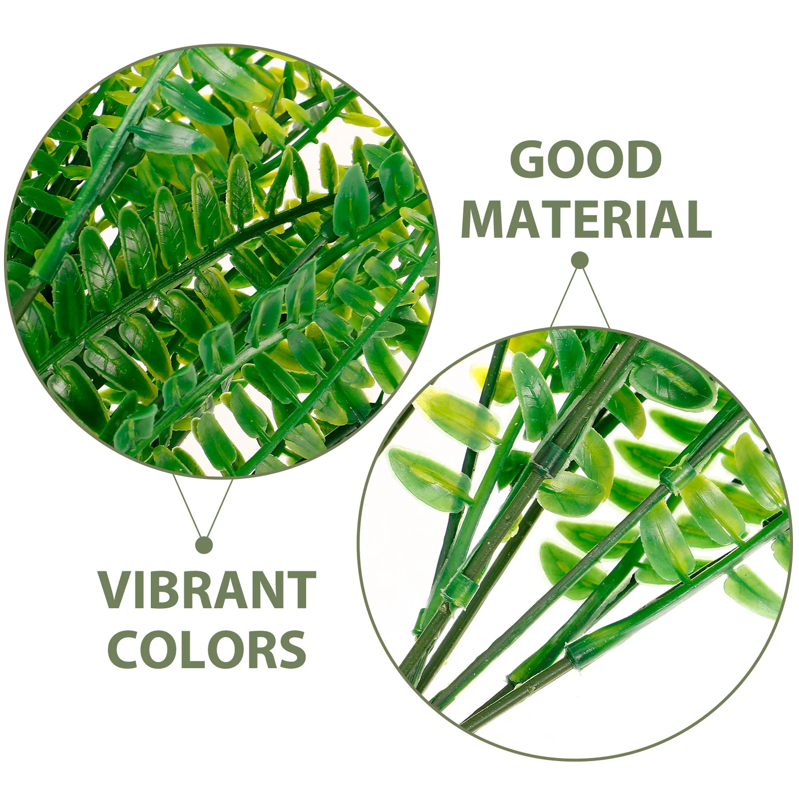 

12pcs Artificial Fern Plants Decor Faux Green Ferns Craft Home Wall Plastic Tools Model Lifelike Plant Household