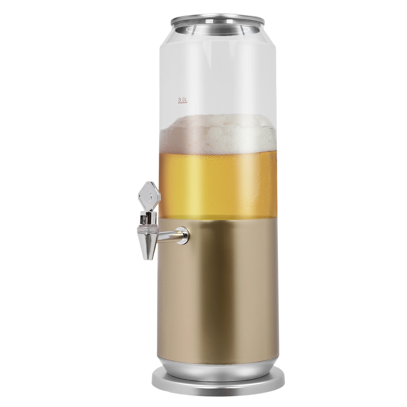 

3L Modern Party Drink Dispenser with Tap - Durable Beverage Dispenser for Parties, Weddings, and Home Use