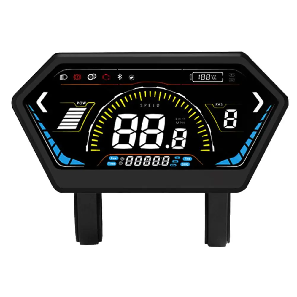 4 5 Inch Smart LCD Display for Ebikes Waterproof Connector and Compatible with 24V to 72V Voltage Range for Reliable Use