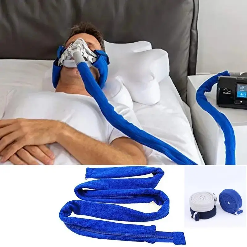 1.8m Soft Washable CPAP Hose Tube Cover Zippered Tubing Wrap Pipe Protector Prevent Noise Condensation Accessory