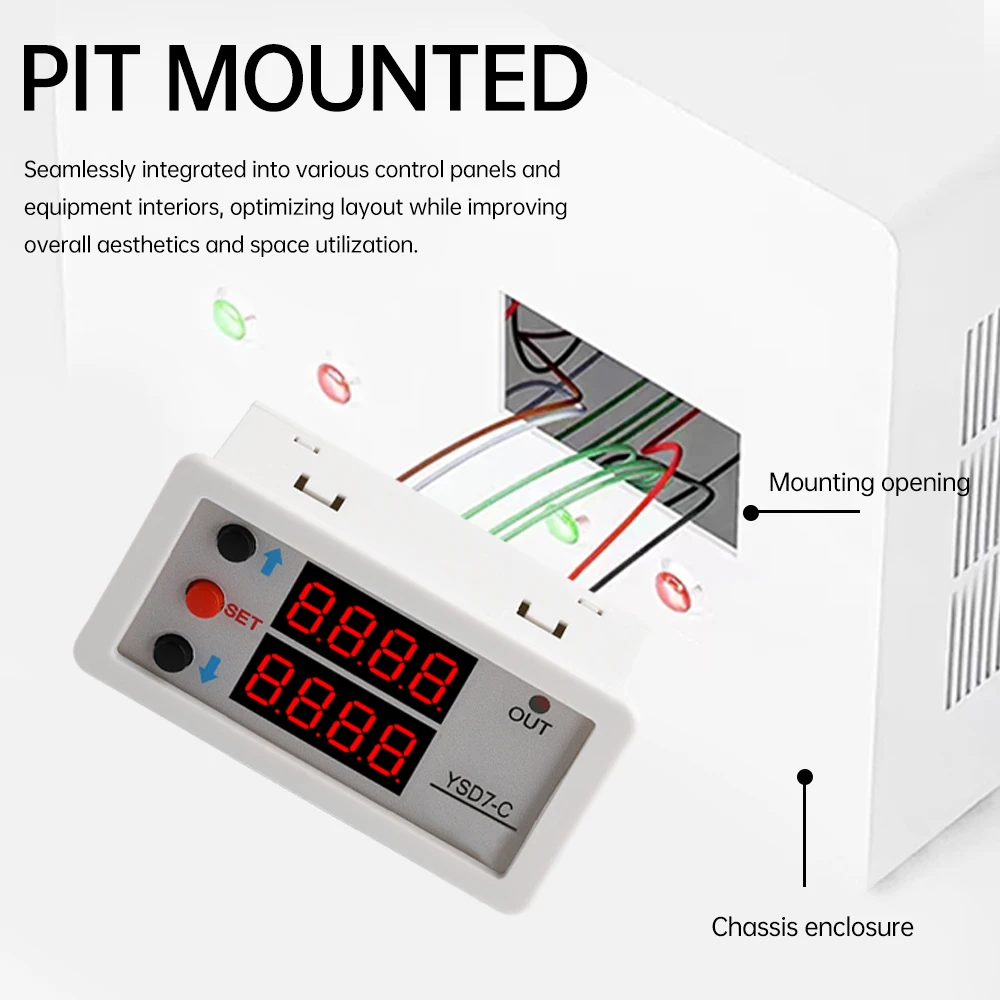 10V 0-20mA Analog Input LED Digital Tube Signal Digital Display Meter DC 6-30V High-precision Voltage And Current Meter