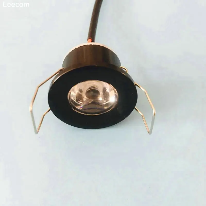 

20Pcs silver body Mini Led Spot Wall Luminaria Selling Armoire LumièRe Coupe Taille 28Mm 15DegréS