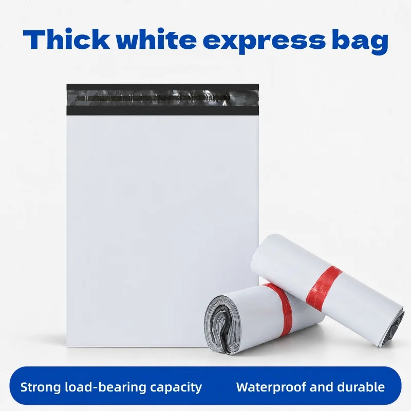 White Self Adhesive Seal Courier Bags Express Mail Envelope Storage Mailing Plastic Packaging Pouch for Express Delivery