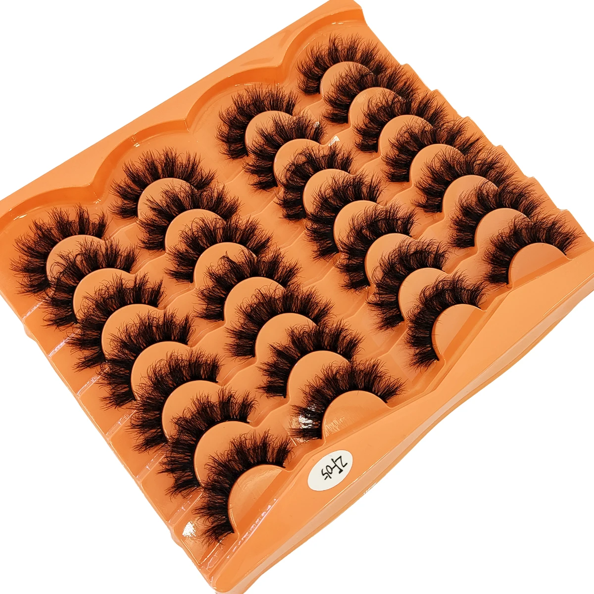 Neue 14 Paar Katzenaugen-Wimpern, lange Wimpern, Katzenaugen-förmige dünne Wimpern mit langen und dicken falschen Wimpern am Ende