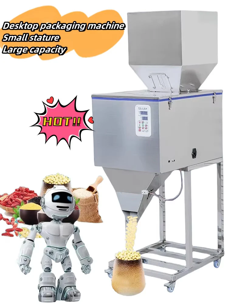 10-1000g Food Automatic Packing Machine Granular Powder Medicinal Weighing Racking Machine High-Quality Desktop Filling Machine