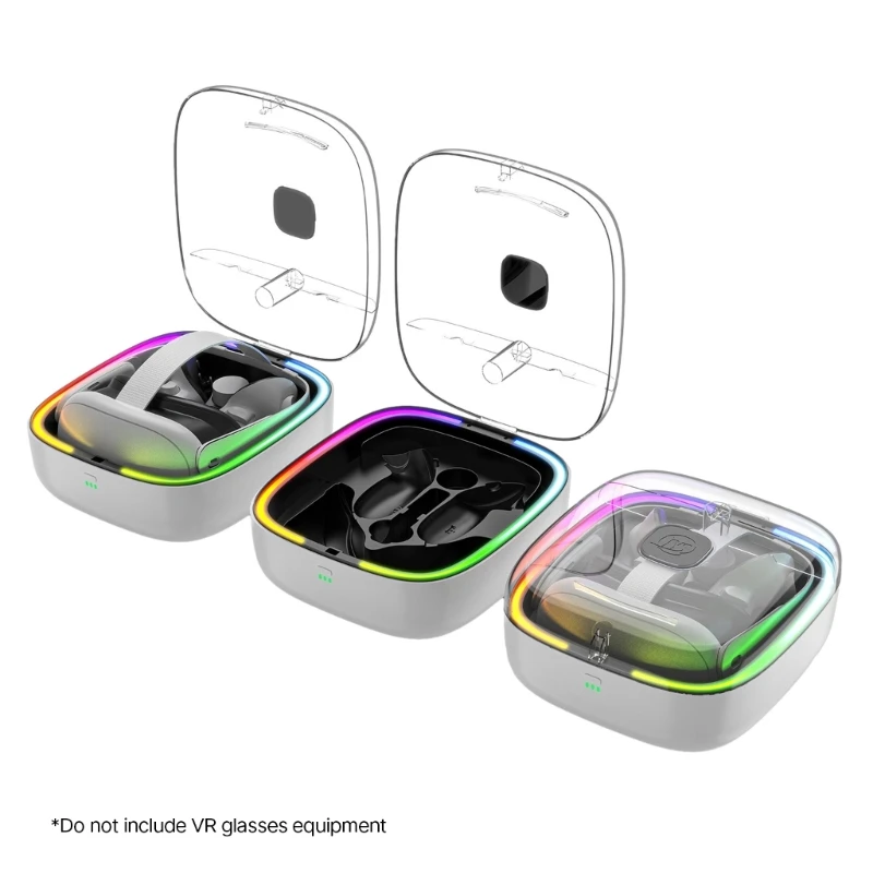 Efficient Charging Dock for Quest3 Glasses Charging Case with Handle Strap Drop shipping