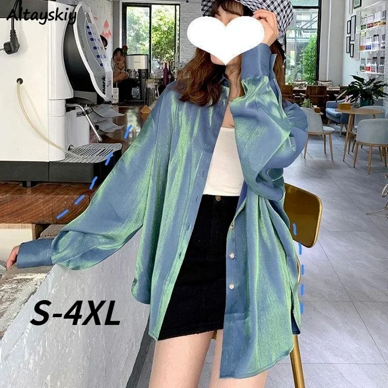 

Shirt Women New Summer Loose Sun-proof Designer Korean Style Holiday Streetwear Soft Ladies Clothing All-match Casual Fashion