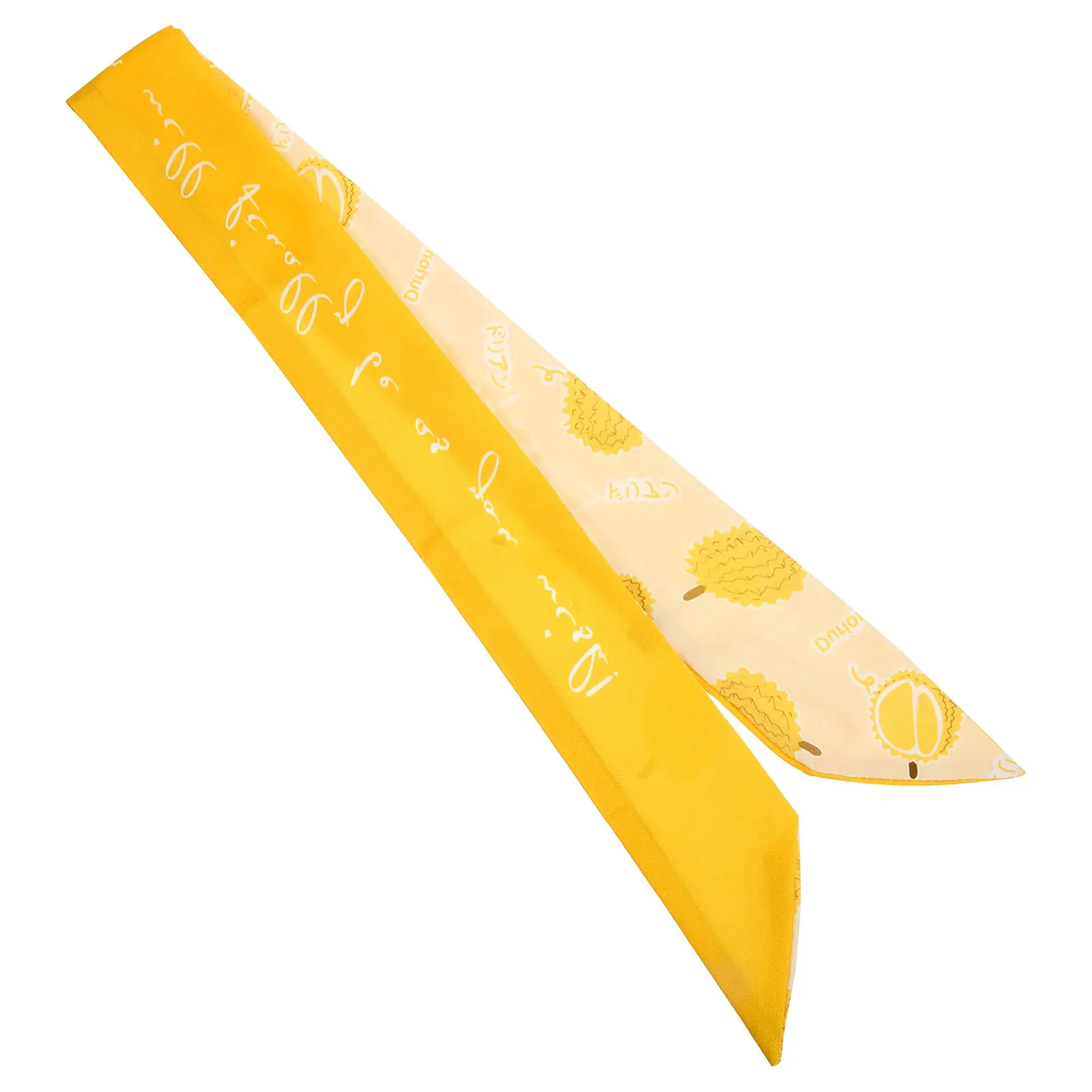 

1 шт. шарф-платок с фруктовым узором из имитированного шелка, модный женский шарф для весны и лета, легкий, быстросохнущий, многофункциональный