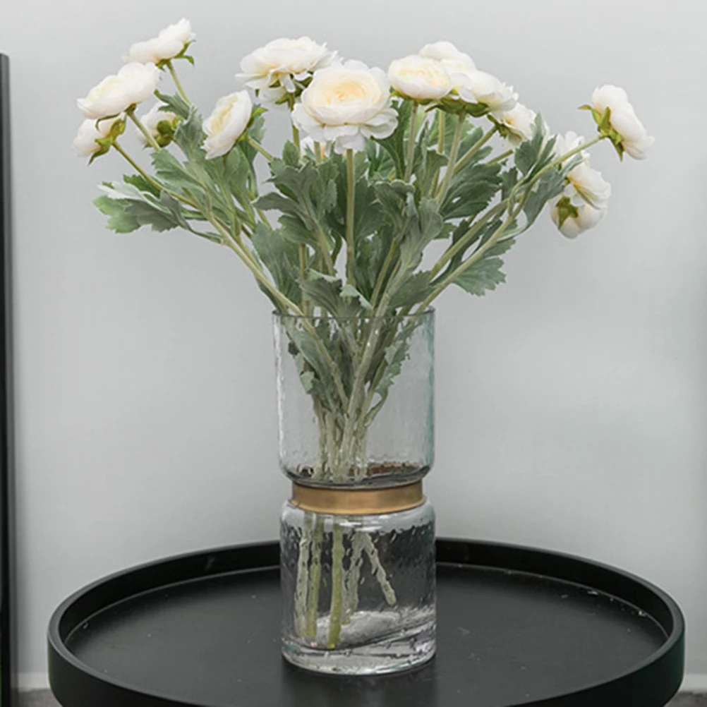 

2pcs Lifelike Artificial Rose Bunches Premium Decorative Flower Arrangement Supplies For Home Wedding Party Garden Decoration