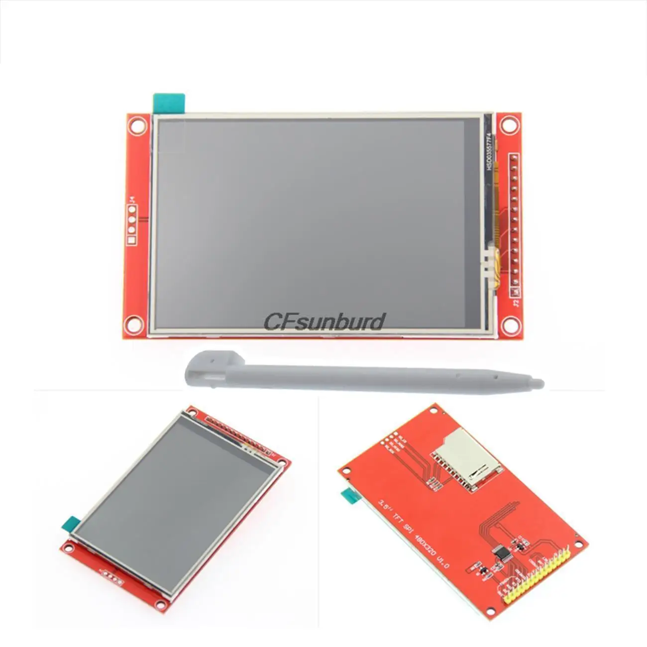 3.5 Inch TFT LCD-displaymodule – 480x320, SPI-interface, ILI9488, Voor Elektronica DIY