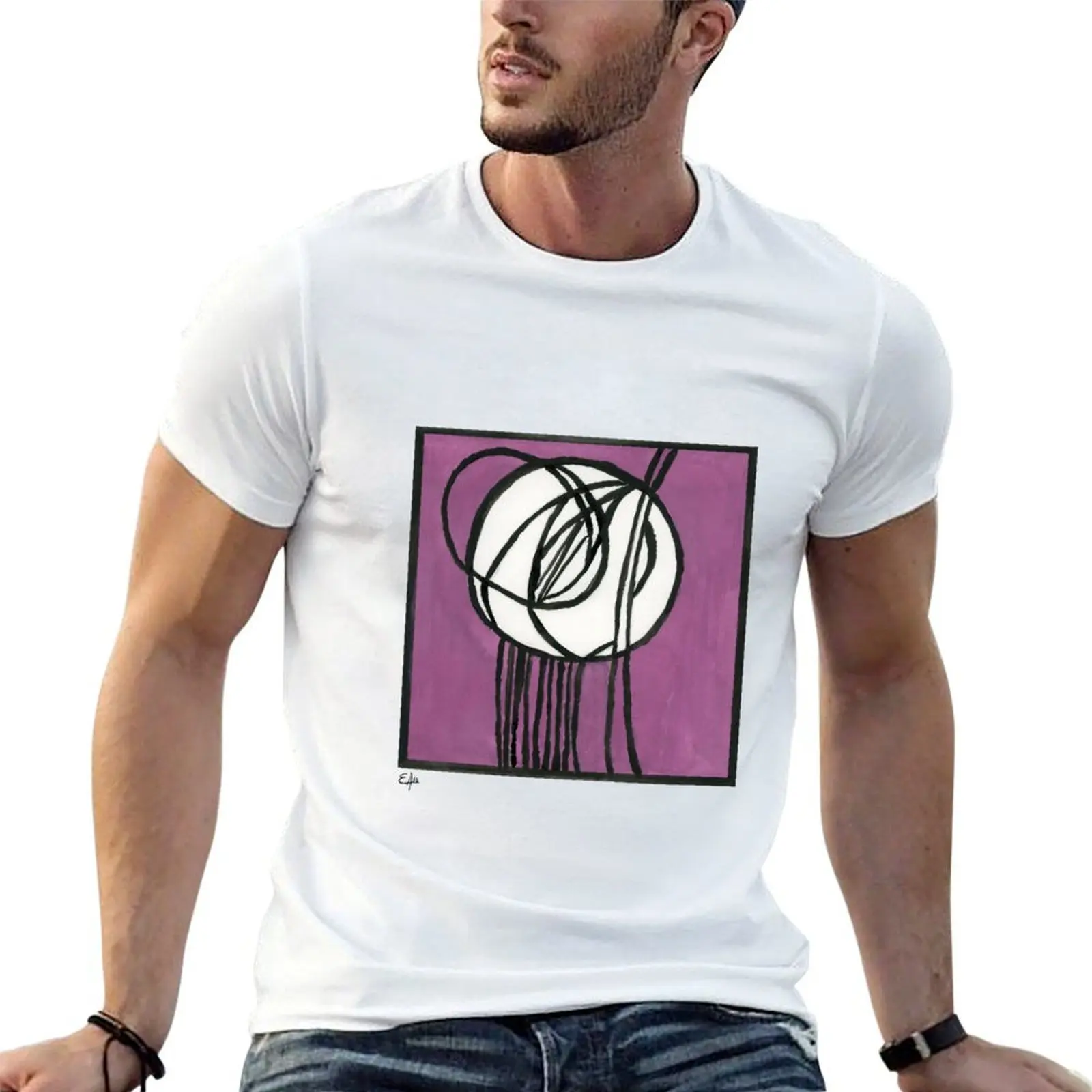 

Rosebud Glass Panel by Charles Rennie Mackintosh - Watercolor T-Shirt essential t shirt t shirts for man pack cotton T-Shirt