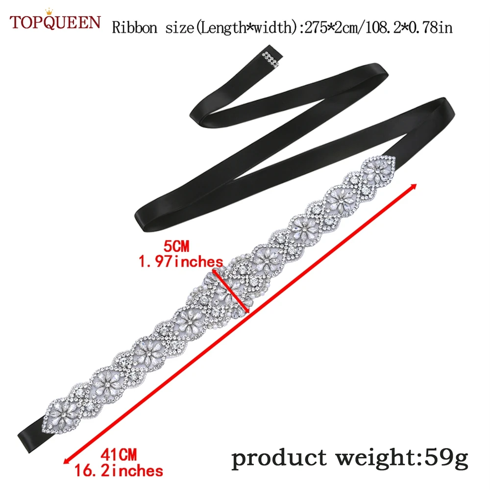 TOPQUEEN S161B Sang Trọng Cô Dâu Tất Dây Thắt Lưng Nữ Người Phụ Nữ Thanh Lịch Cưới Phụ Kiện Cô Dâu Tất Người Phụ Nữ Chính Thức Dây