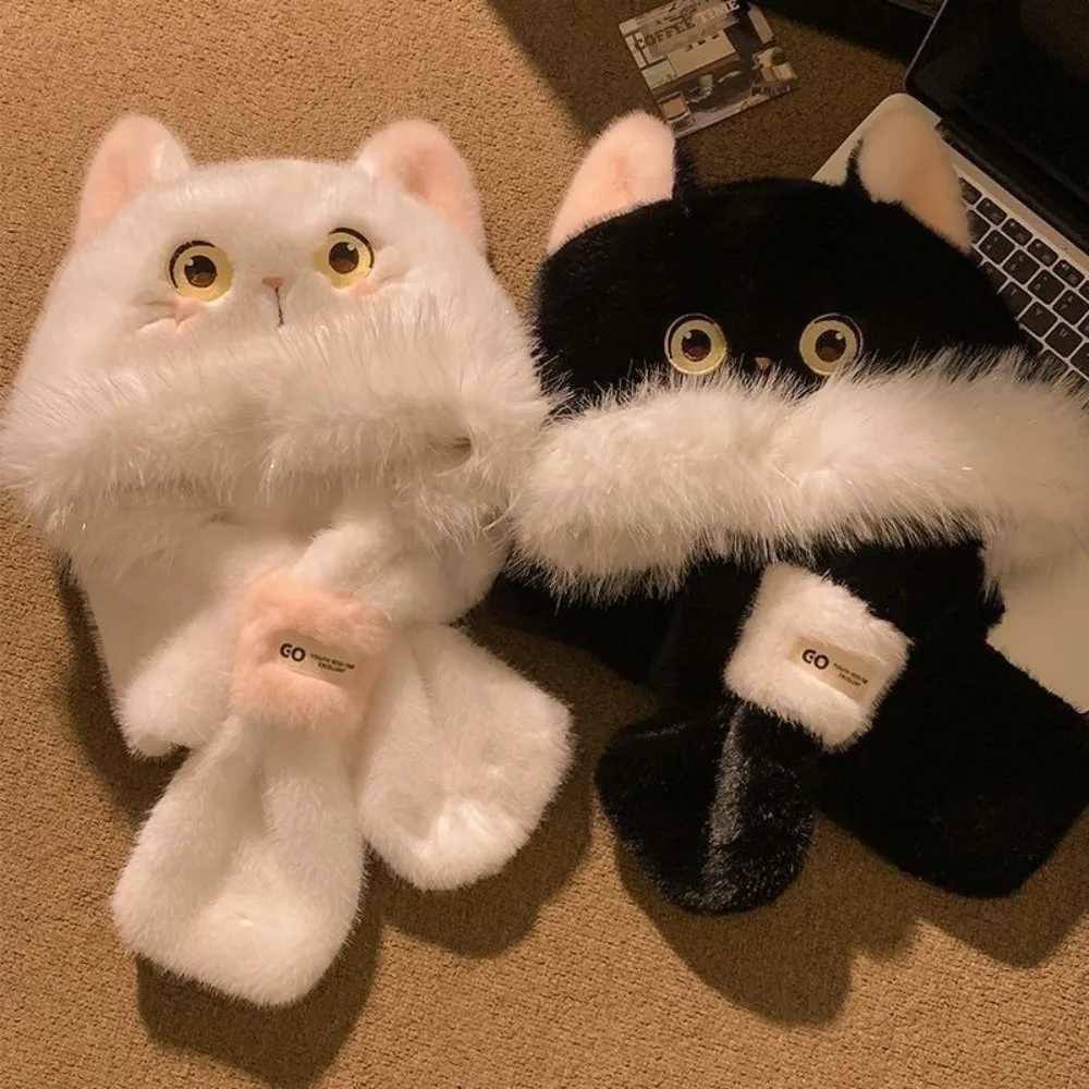 

Cute Winter Balaclava Hat Fox Ear Windproof Beanies Cap Keep Warm Thickened Ear Protection Hat for Women