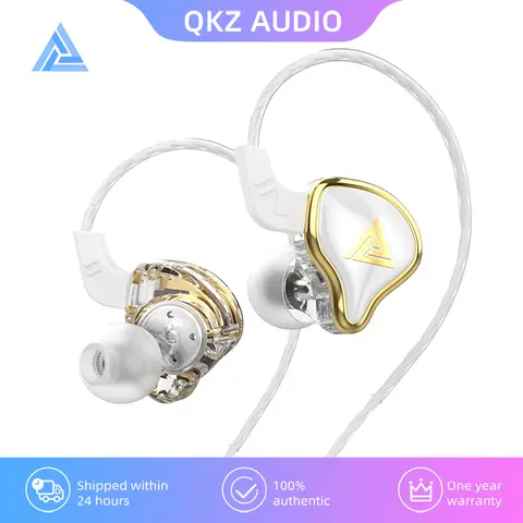 Auriculares originales QKZ AK6 ARES/DMX/AKX, auriculares internos de graves pesados HIFI con cable y micrófono, cancelación de ruido, juego deportivo y música