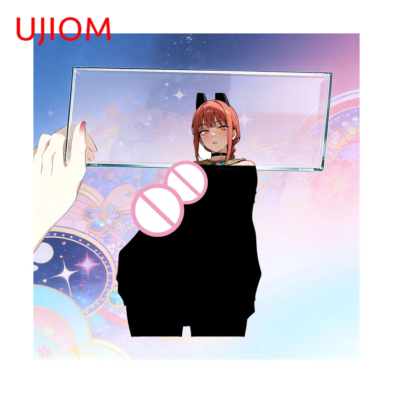 UJIOM Shemale Makima Wall Sticker Bedroom Enchanting Waterproof Vinyl Decal Scratch-Proof Charming Bathroom Decor Accessories