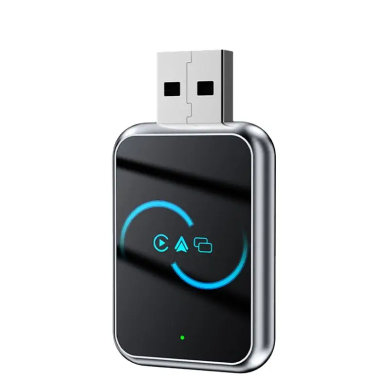 

Беспроводной USB-адаптер ABNR 3-в-1 для CarPlay и Android Auto с Bluetooth и Wi-Fi, проводное подключение, CarPlay Mirror Link