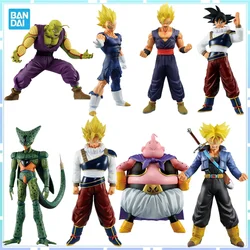 Bandai Original Anime Ichiban Kuji Dragon Ball Goku Gohan Majin Buu Vegeta Cell Trunks Piccolo PVC Action Figure Model Toys