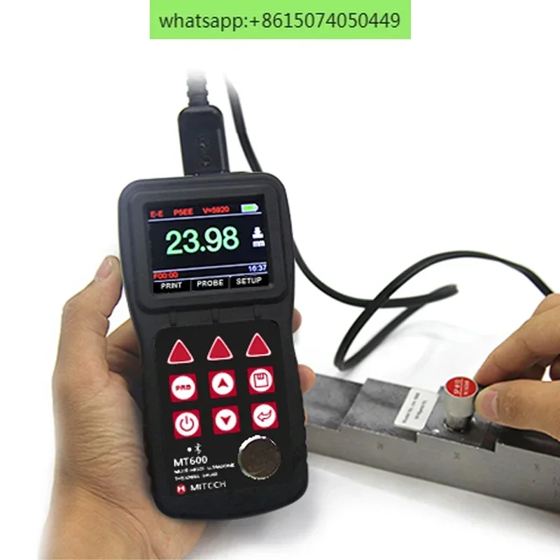 MT600 Multi-Mode Ultrasonic Thickness Meter Through Paint & Coatings range 0.65-600mm Thickness Gauge Tester