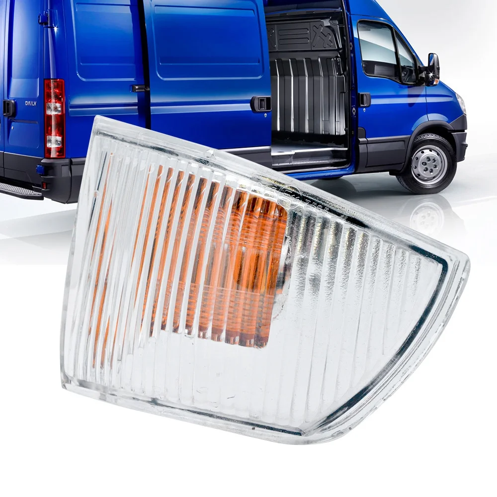 1 زوج سيارة الجناح مرآة مؤشر عدسة مصباح الجانب مرآة بدوره غطاء إشارة دون لمبات ل Iveco يوميا 2006-2011