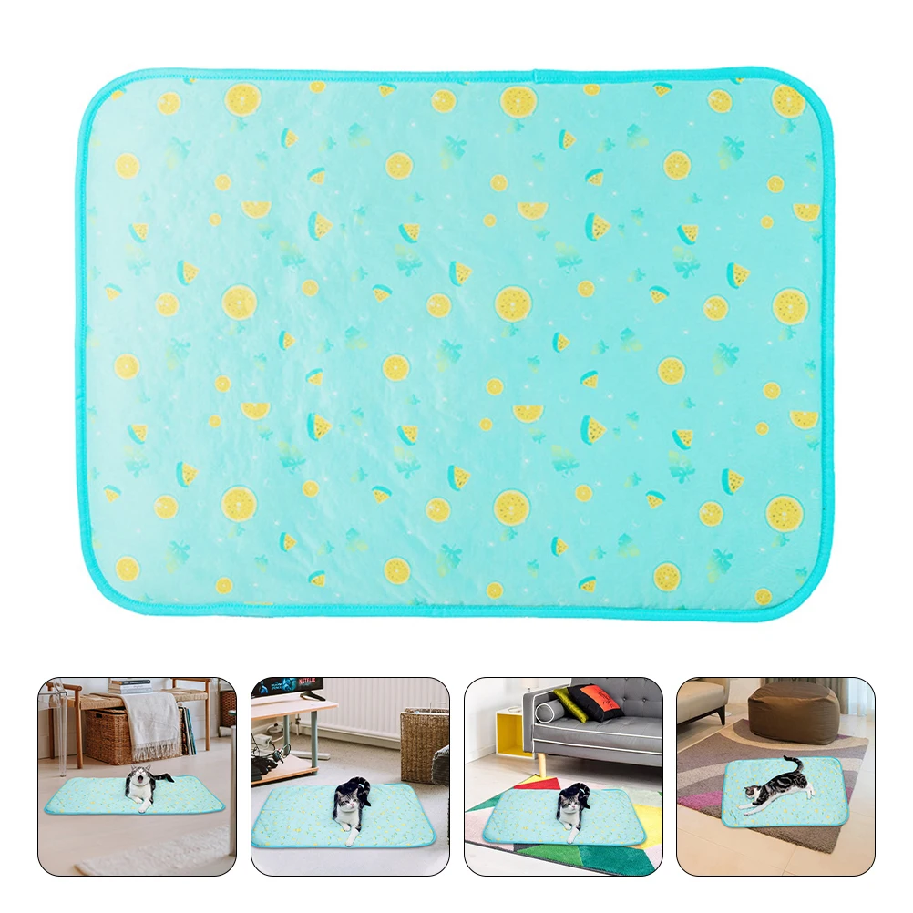 

Pet Cooling Pad Ice Silk Blanket Summer Supplies Sofa Mat Washable Sleeping Dog Cat Bed Soft Breathable Portable Clean