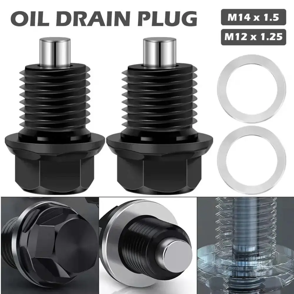 

Aluminum Magnetic Oil Drain Plugs Magnetic Engine Engine Drain Nut Bolt Smooth M12/M16/M20 Sump Nut Screw Universal Car