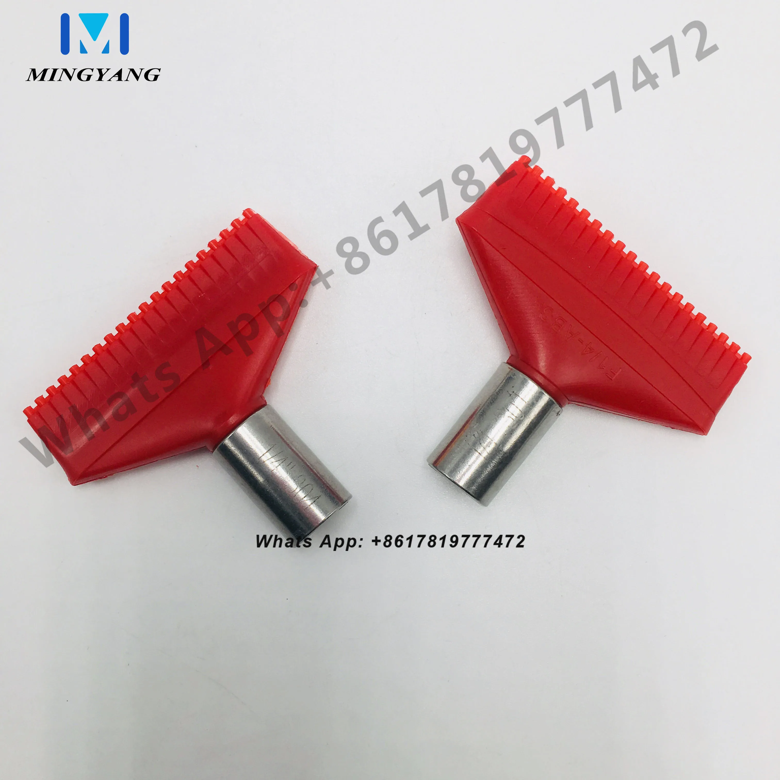 ABS Red Wind Jet Air Nozzle 20 Holes 65mm Blow-Off Flat Fan Spray Nozzle For Drying Cooling With SS Connector