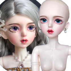 1/3 BJD 60cm nude joint body Female Doll Changing Eyes Hair Doll Diy Makeup Girls Doll Toy Gift toy