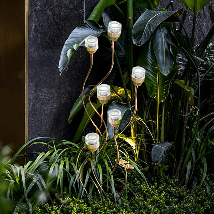 في الهواء الطلق أضواء الحديقة للماء فيلا فناء الحديقة جو المناظر الطبيعية حديقة LED أضواء الزخرفية أضواء جراب الفولاذ المقاوم للصدأ #4