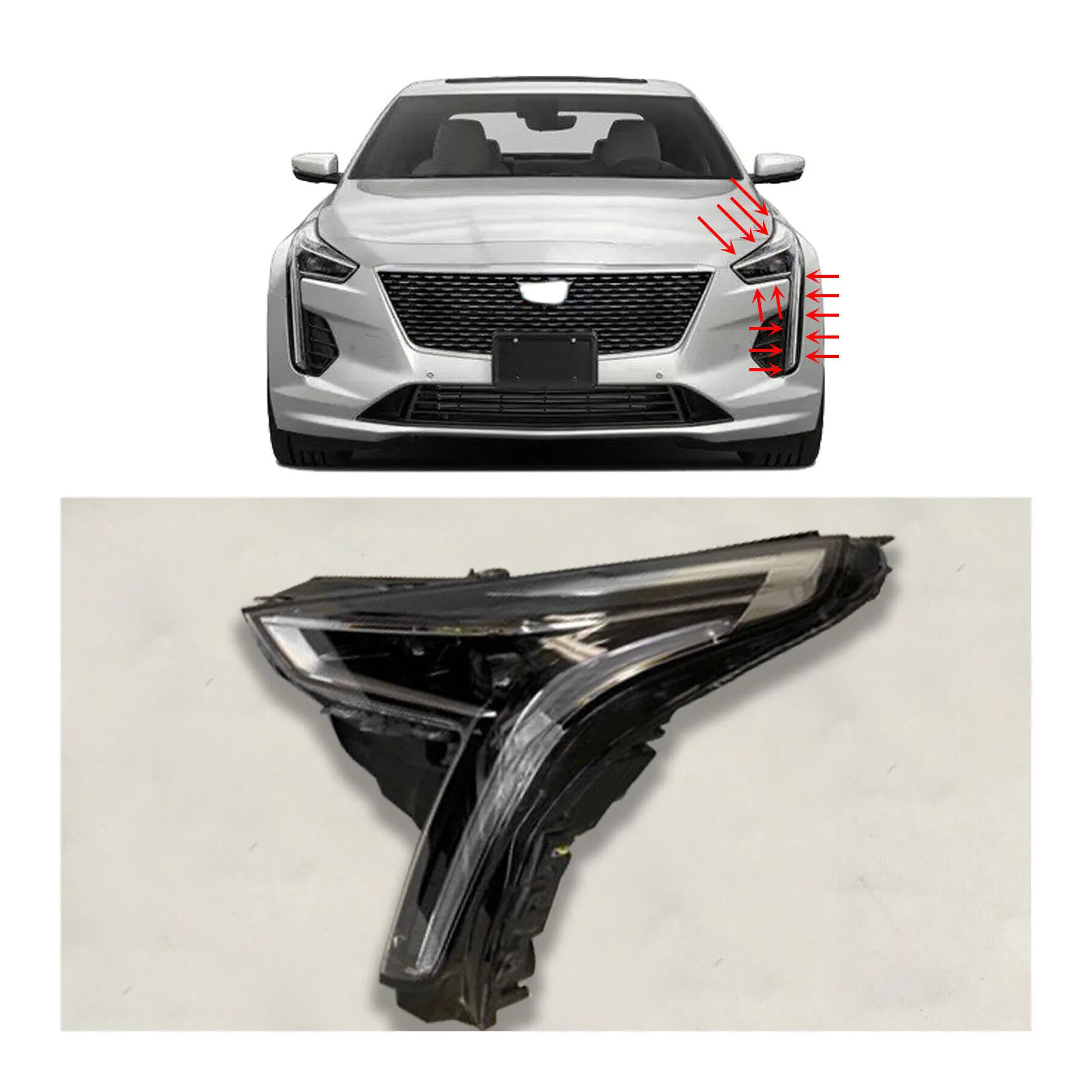 

For Headlamp Assy Composite Without Intelligent Beam For Ct6 2019 84718733 84718734