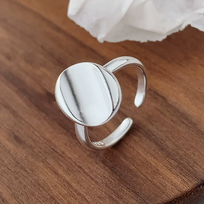 XIYANIKE أنيقة القطع الناقص الهندسة قابل للتعديل خواتم للنساء فتاة موضة جديدة مجوهرات اكسسوارات هدية حفلة عيد ميلاد anillos