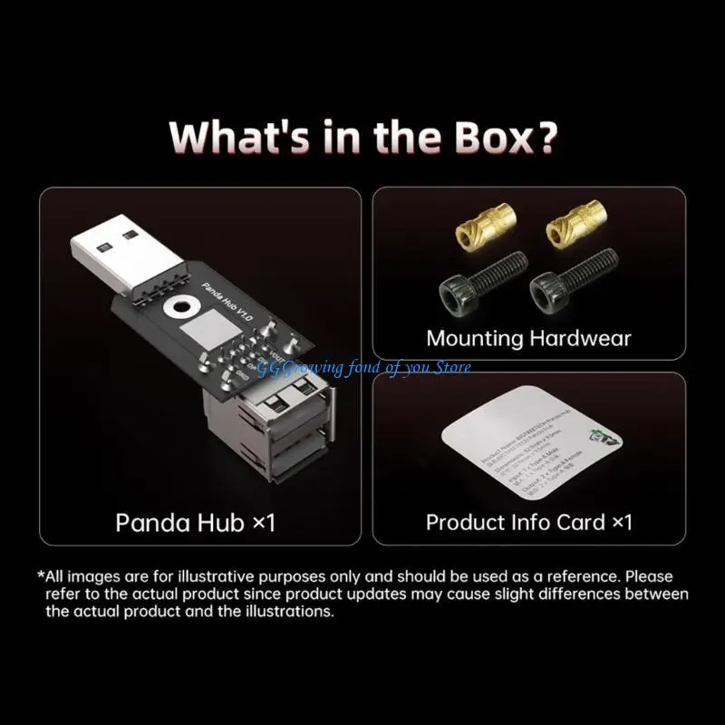 

H9EB Double USB Hub -принтер USB Модуль расширения для P1S/P1P с легким креплением