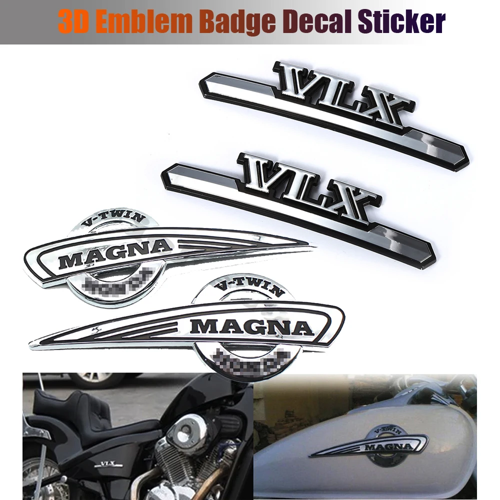 Motorcycle 3D Emblem Badge Decal Fuel Tank Sticker Protector Decal For Honda MAGNA VF500 VF750 VF1100 Steed VLX400 VLX600