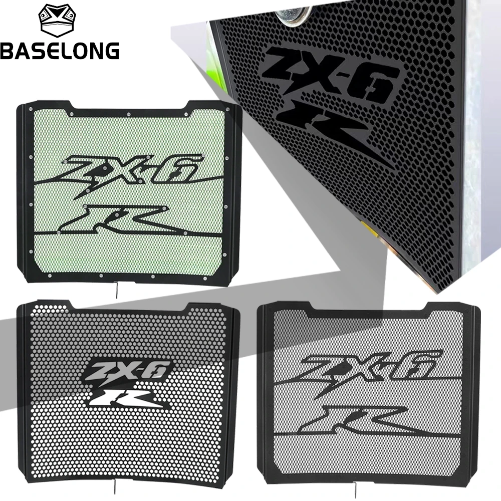 

For Kawasaki ZX6R NINJA ZX 6R ZX636 ZX-6R 636 KRT 2009-2025 2024 2023 2022 2021 2020 2019 Radiator Guard Grille Protector Covers