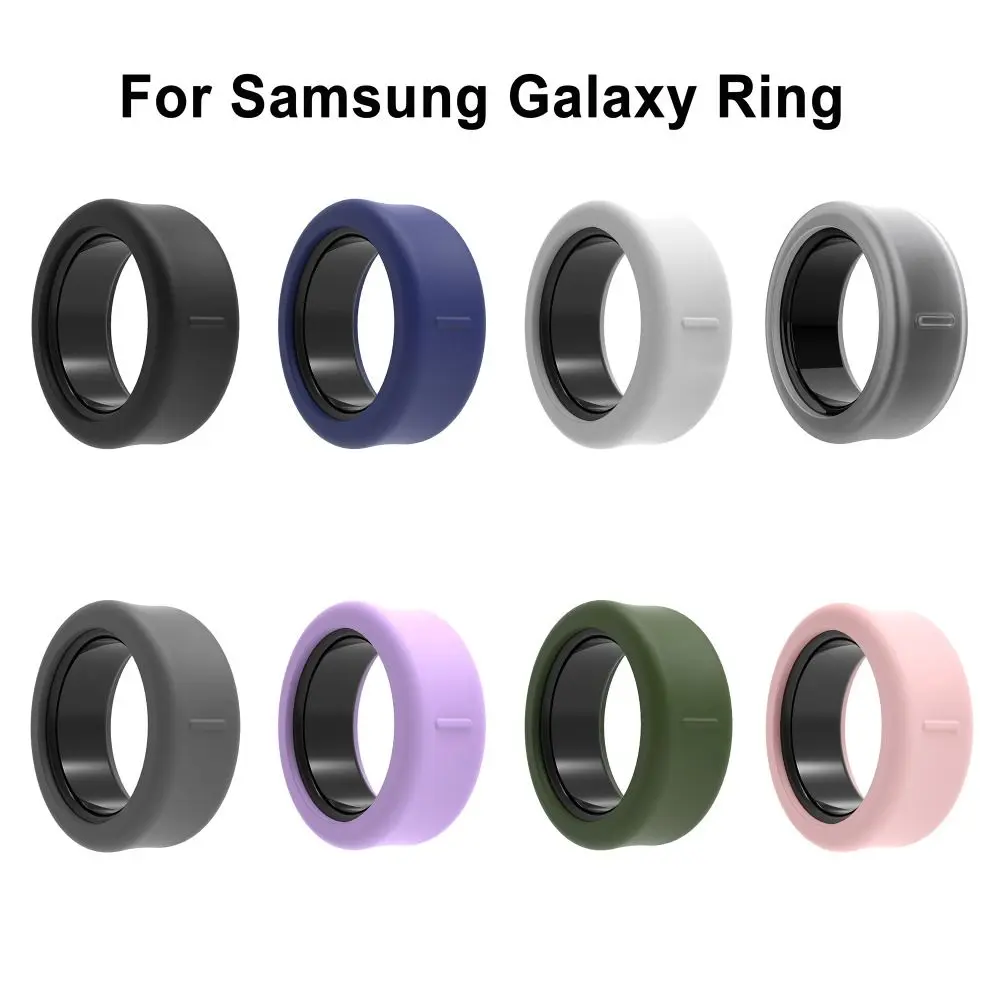 Silicone Smart Ring Protective Case Elastic Sweat-resistant Silicone Cover Accessories Anti-Scratch for Samsung Galaxy Ring