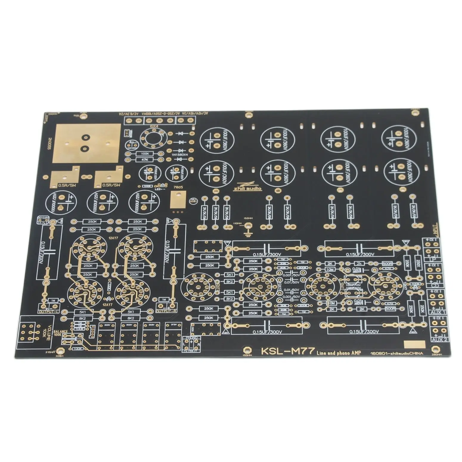 HiFi DIY 12AY7 Vacuum Tube Preamplifier PCB Compatible With Phono Amp KONDO (AUDIONOTE) M77 Sound Amplifier Line