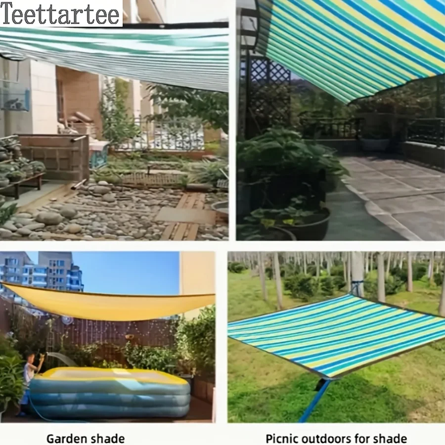 【شبكة مظلة معززة، متينة ويدوم طويلاً】 أنماط خياطة الزاوية وتعزيز البلاستيك لتحسين الاستقرار