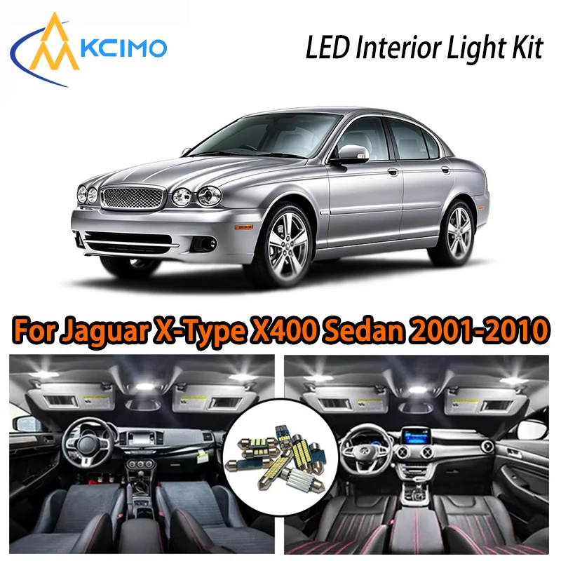 

Светодиодные внутренние светильники для Jaguar X-Type X400 (седан, универсал) 2001-2010, двухцветные, легко устанавливаемые, атмосферная подсветка салона автомобиля