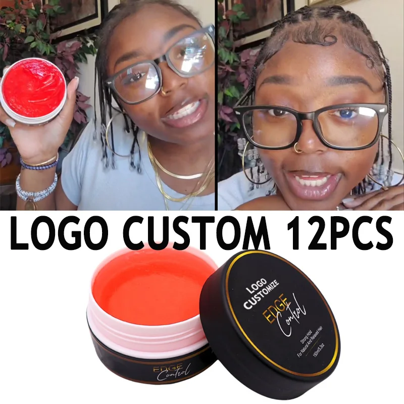 

Personalized Logo Edge Control For 4C Curls Hair Styling Cream Tames Broken and Fix Bang Pomade 150ml Big Hair Gel Edges Control