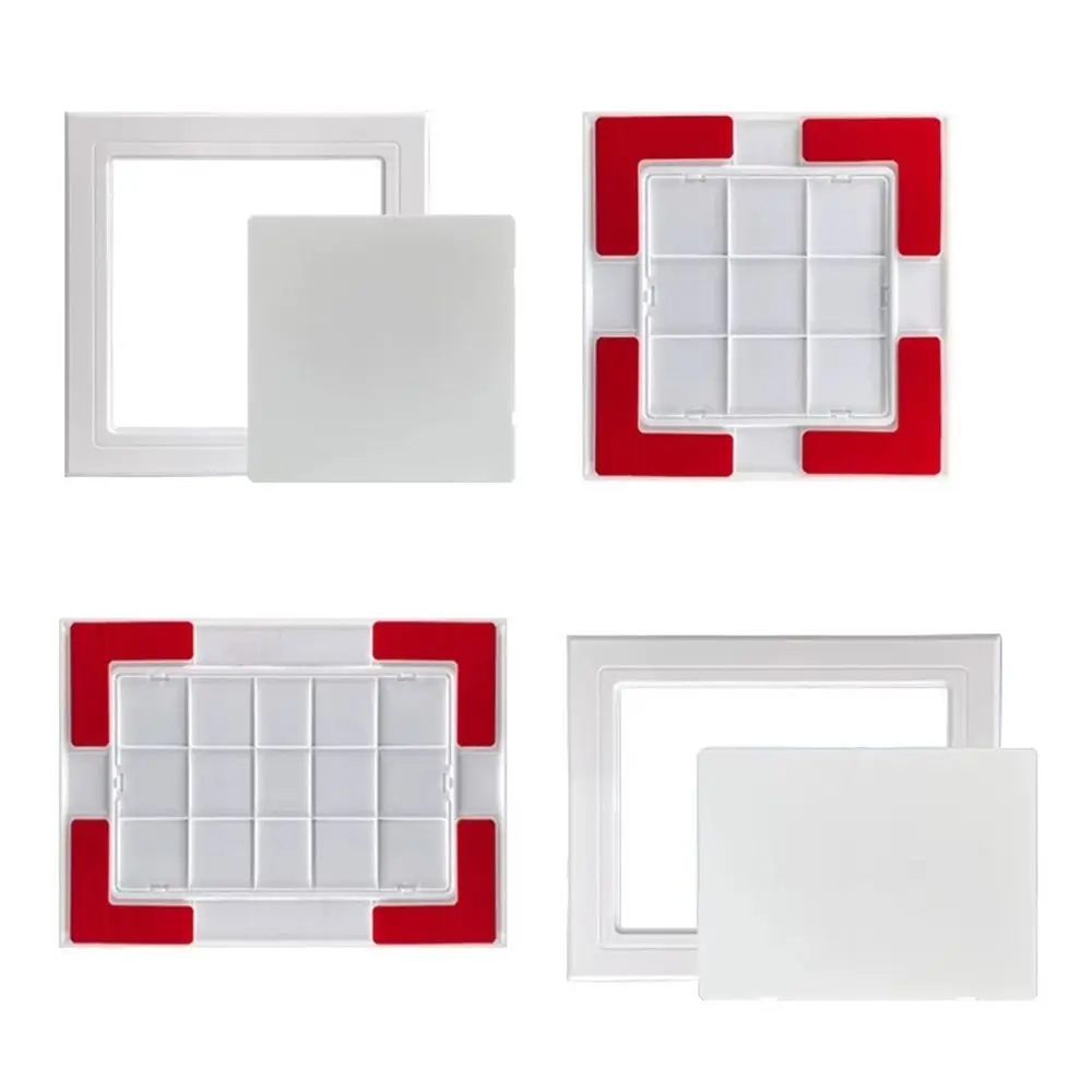 

Универсальная самоклеящаяся смотровая панель-дверца из белого пластика, съемная, для инспекционных отверстий, для стен и потолков