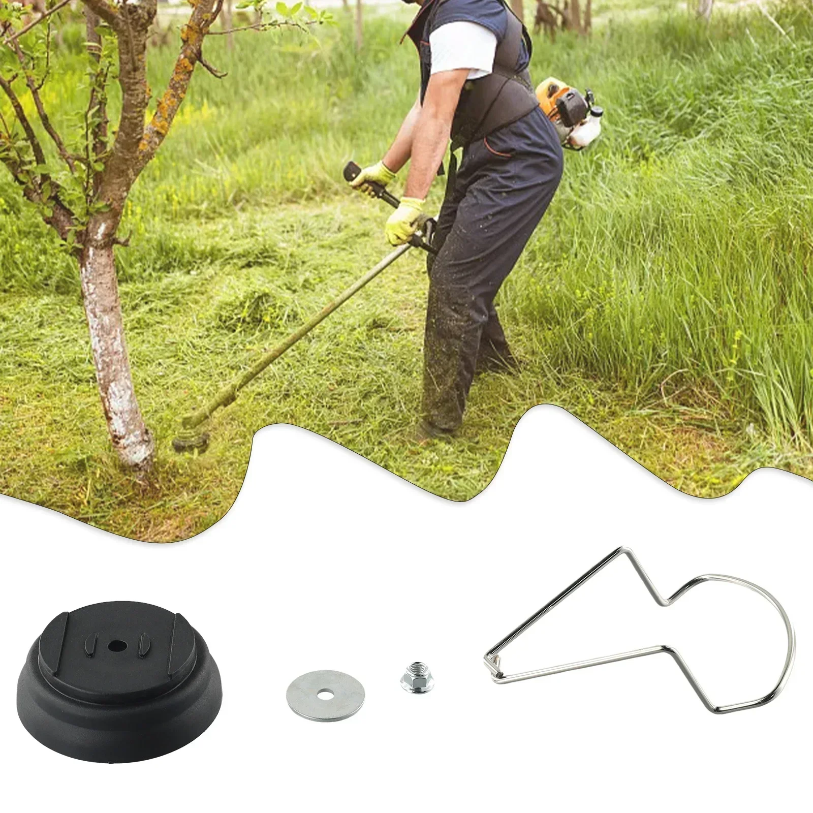 

Lawn Mower Plastic Cover Replacement For Garden Scenes Trimmers Lawnmower Knives Trimmer Parts With Gasket Nut