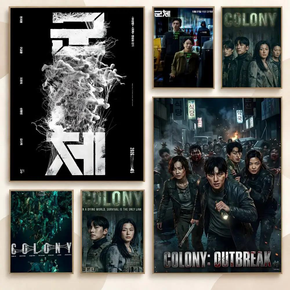 Colony Sci-Fi Drama Series Alien Occupation Thriller Poster Contemporary Wall Art Print for Bedroom & Living Room, Unframed