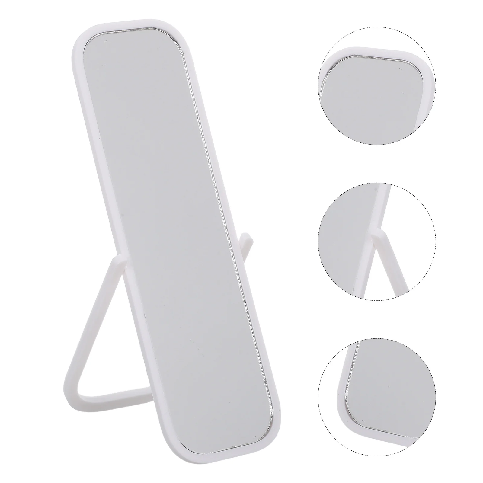 Mirror Bedroom Miniature Accessories Dollhouse Craft White Fitting Miniatures DIY