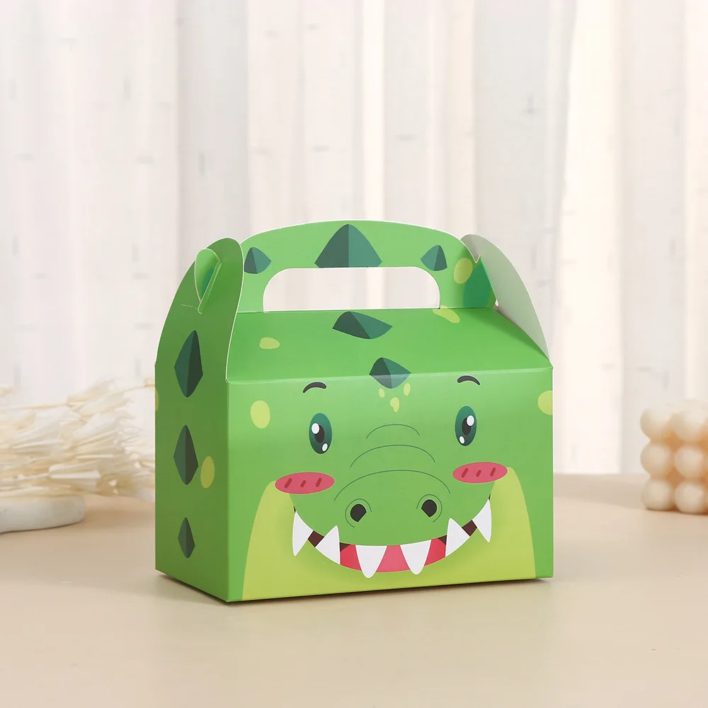 Cartoon Jungle Animals Theme Cake Candy Box, 6Pcs Set