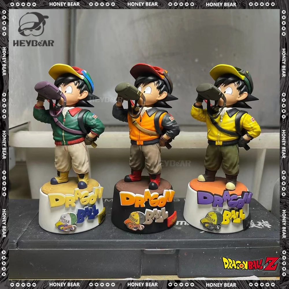 

9cm Dragon Ball Figure Son Goku Figures Q Version Drink Water Wukong Figurine Pvc Gk Statue Model Doll Collection Desk Toys Gift