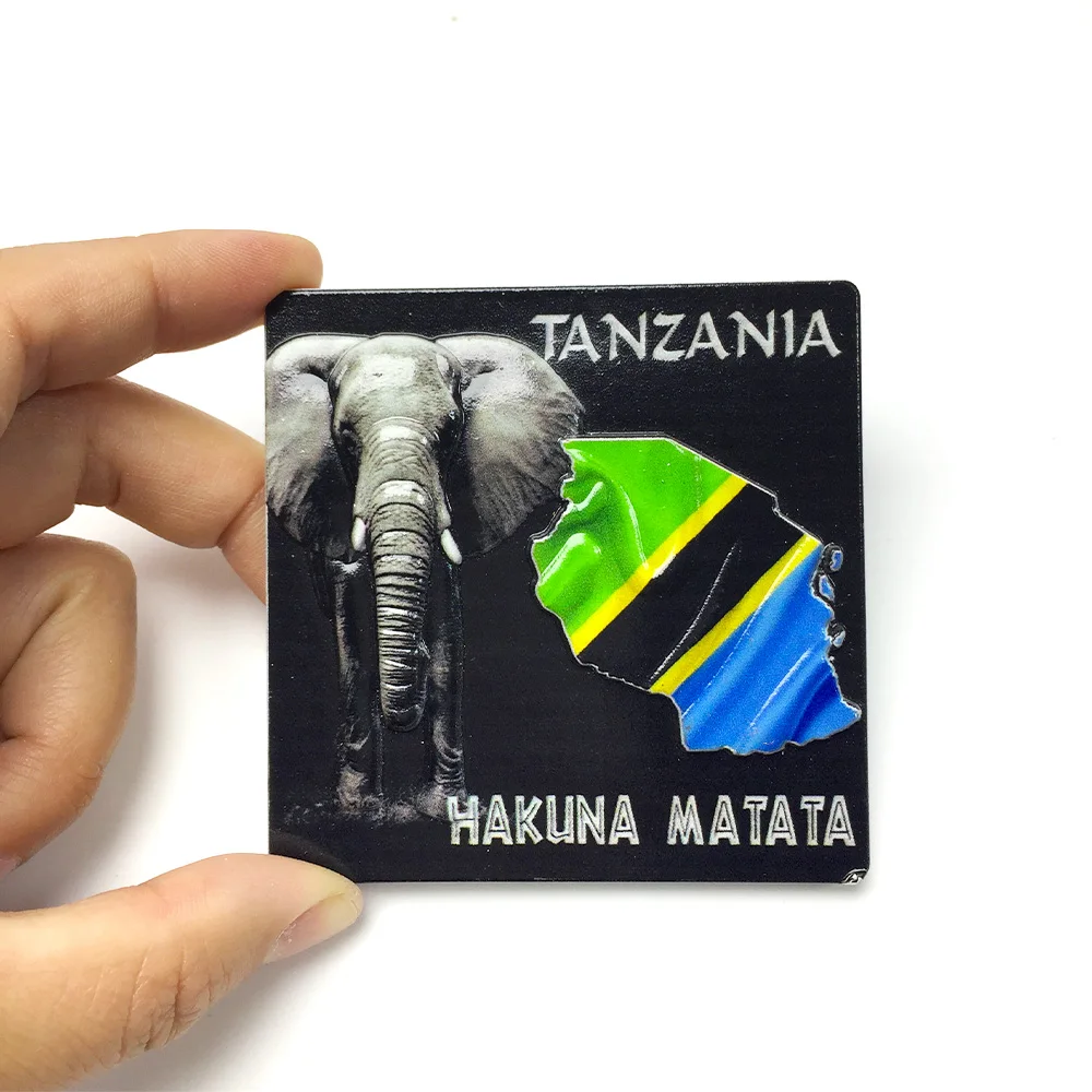 

Tanzania Elephant 3D Resin Fridge Magnet - ‌Hakuna Matata Decor‌ - ‌Cute & Strong Refrigerator Magnet