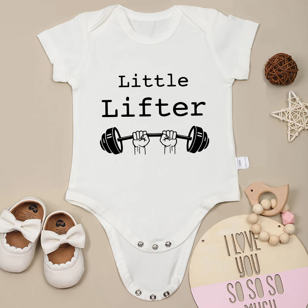 

Little Lifter Fun Cute Baby Boy Girl Clothes 0-24 Months Newborn Cotton Skin-friendly Onesies High Quality Popular Infant Romper