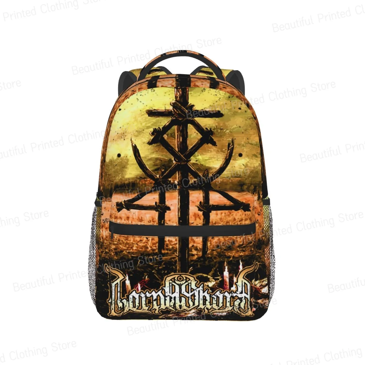 Versatile Backpack Boys Girls Bookbag Lorna Shore Merch Lorna Shore Album Cover Logo Students School Bags Daily portable bag