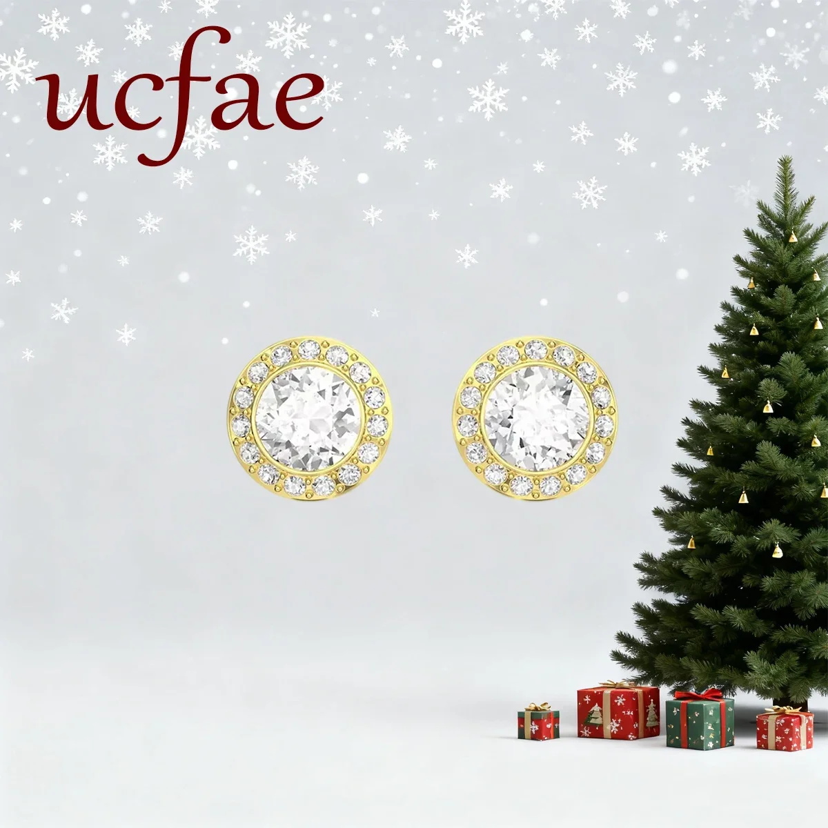 أنيقة وعصرية شعبية عيد الميلاد الساخن بيع المرأة حزب كل مباراة الماس والمجوهرات مجموعة الشحن المجاني #3