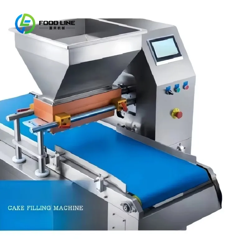 Customized High Capacity Fully Automatic Bakery Cream Injector Bread Injecting Filling Machine for Dessert